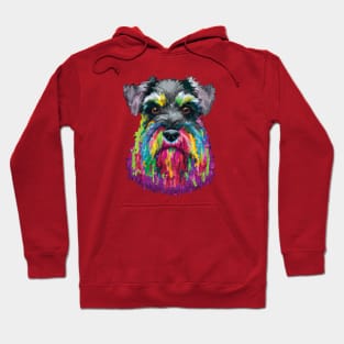 Miniature Schnauzer Zwergschnauzer Art Print Hoodie